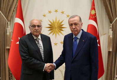 Cumhurbaşkanı Erdoğan, yabancı konukları kabul etti