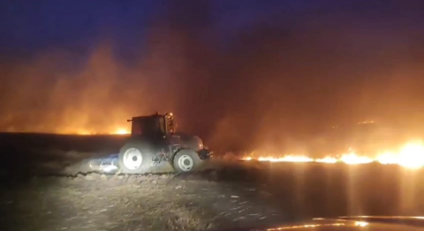 Diyarbakır'da kuvvetli rüzgarda çatı ve pazar şemsiyeleri uçtu, bir mahallede yangın çıktı (3)