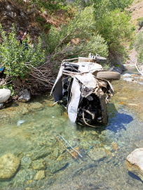 Bingöl’de kamyonet, uçuruma yuvarlandı: 2 ölü, 1 yaralı