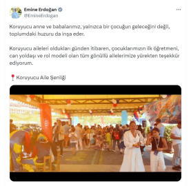 Emine Erdoğan'dan 'koruyucu ailenin önemi' videosu